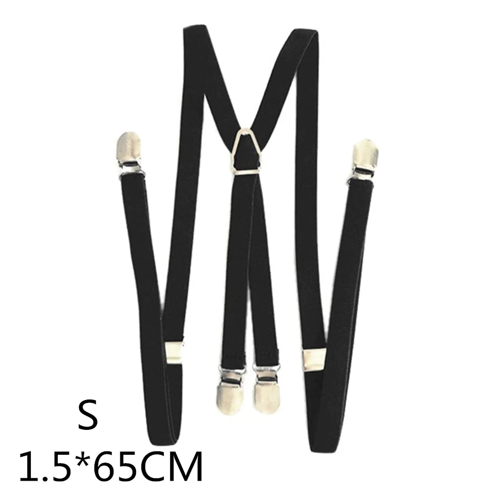 4 Clips Adjustable Elastic Suspenders