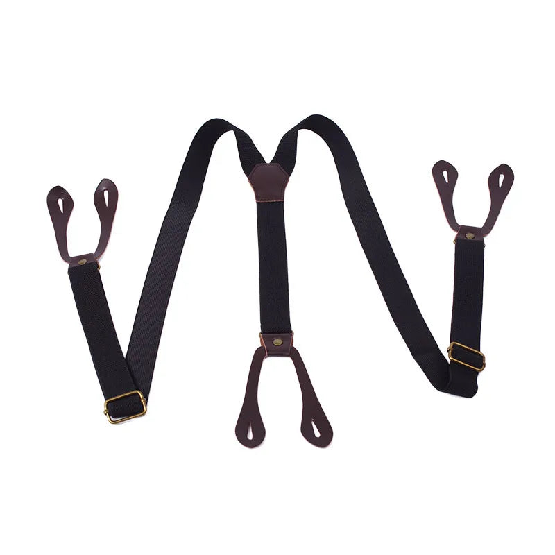 Fashionable Button Strap Striped