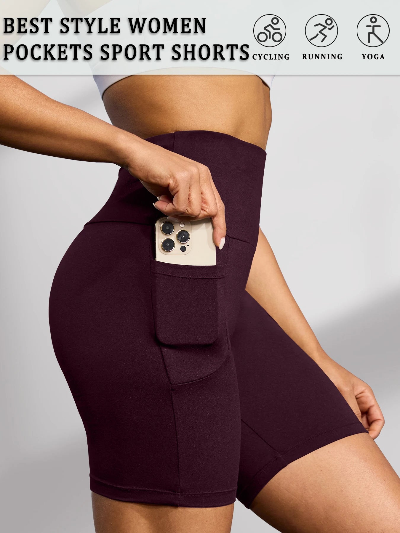 High Waisted Biker Shorts For Women