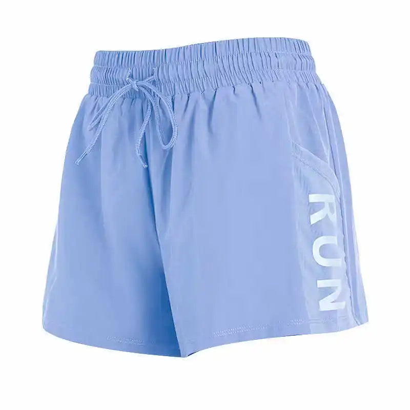 Women's high-waisted loose running shorts