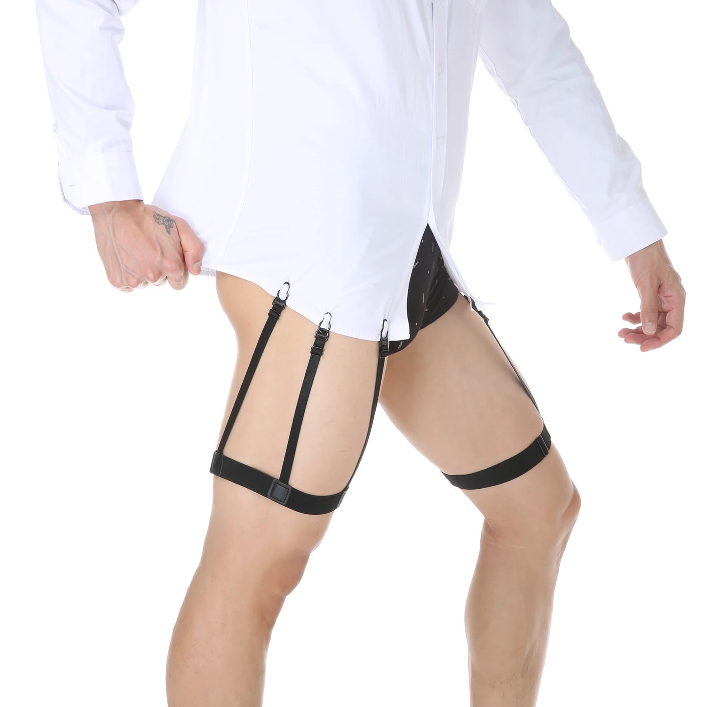 Men's Elastic Shirts Holder Strap