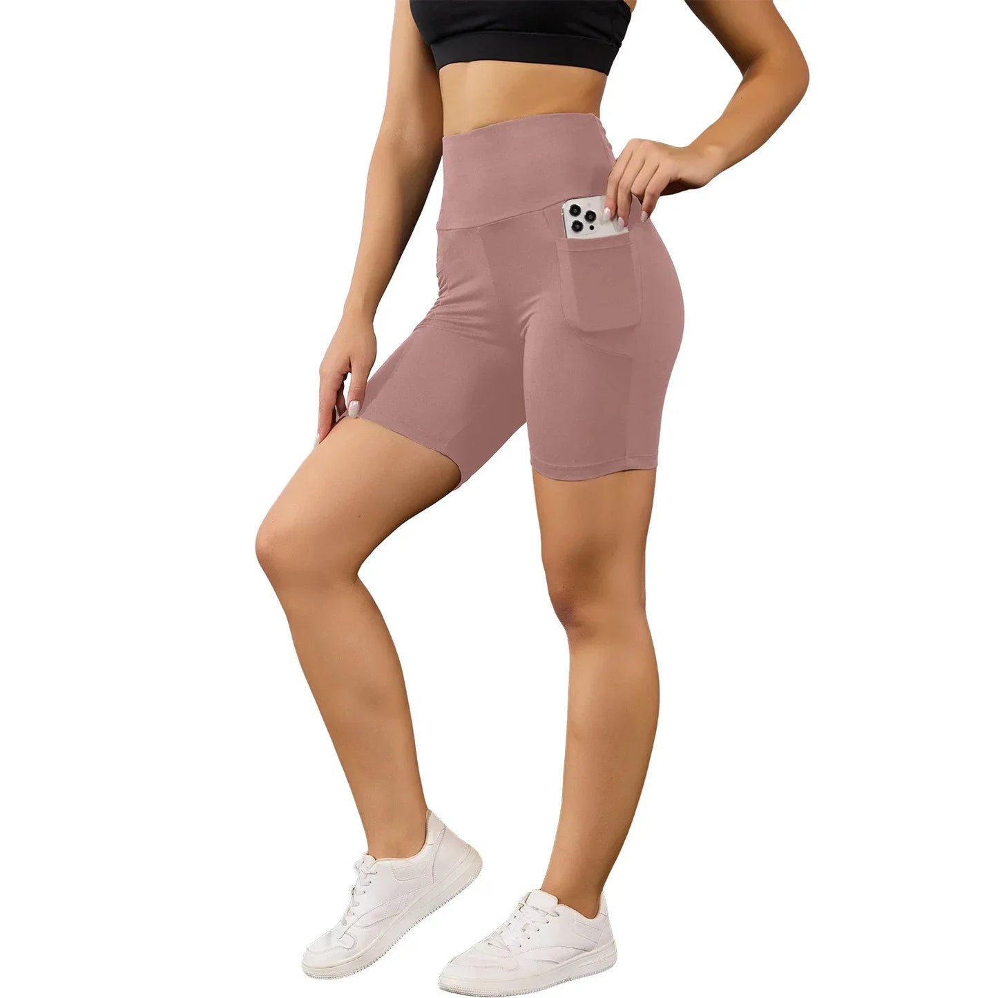 High Waisted Biker Shorts For Women
