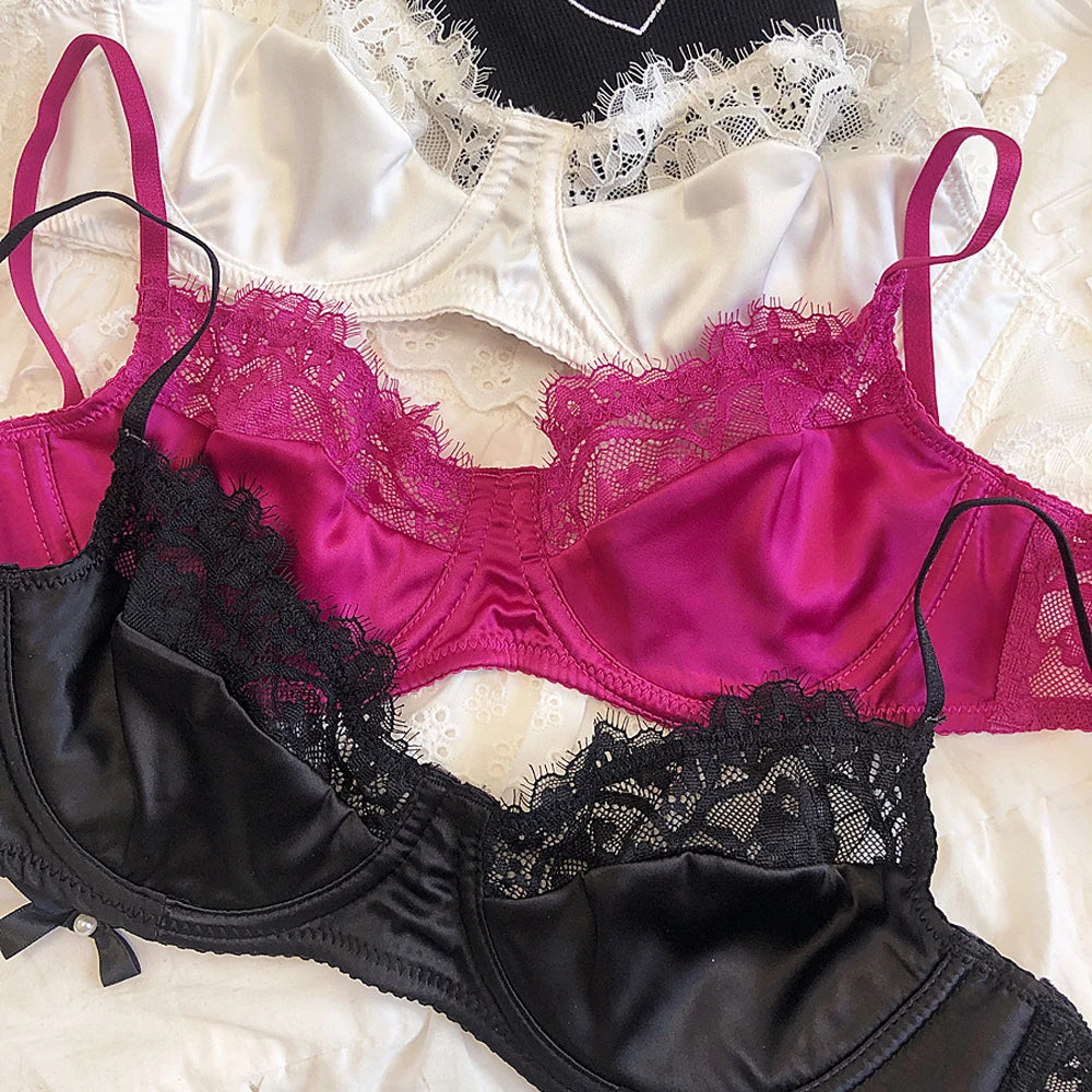 Ultra-Thin French Lace Bra & Thong Set