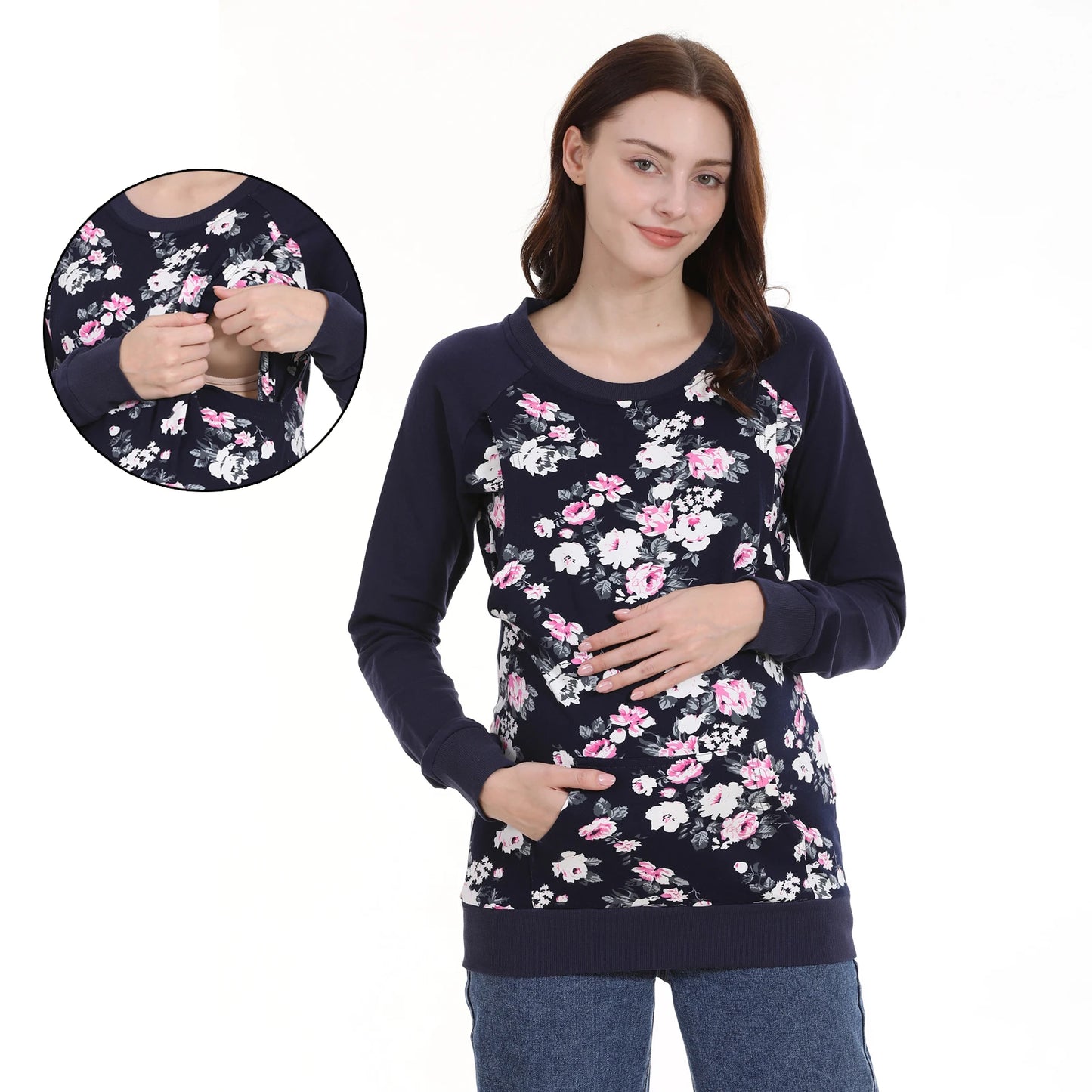 Winter Fleece Nursing Hoodie