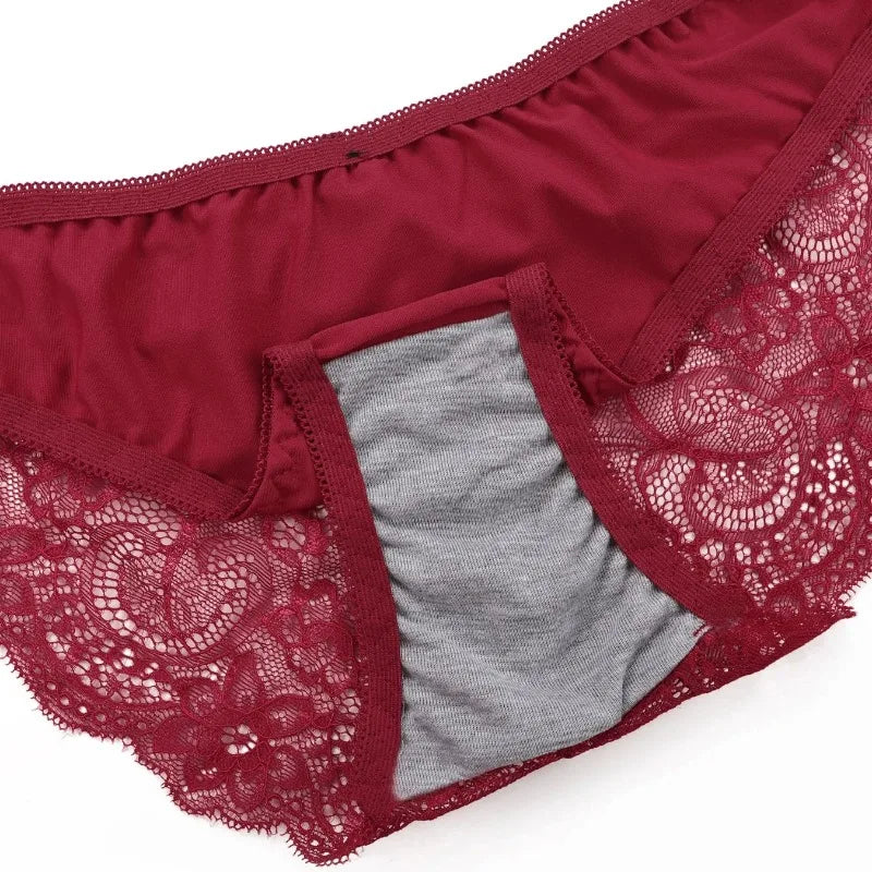 Sexy Red Front-Button Push-Up Bra Set