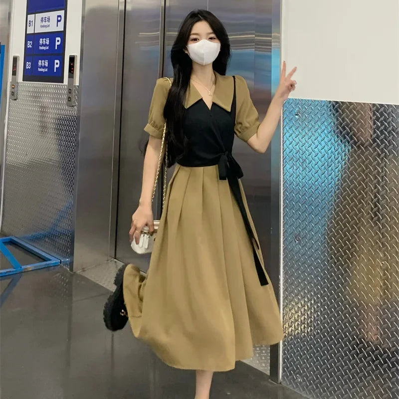 Slim Fit Ruched Satin Midi Dress