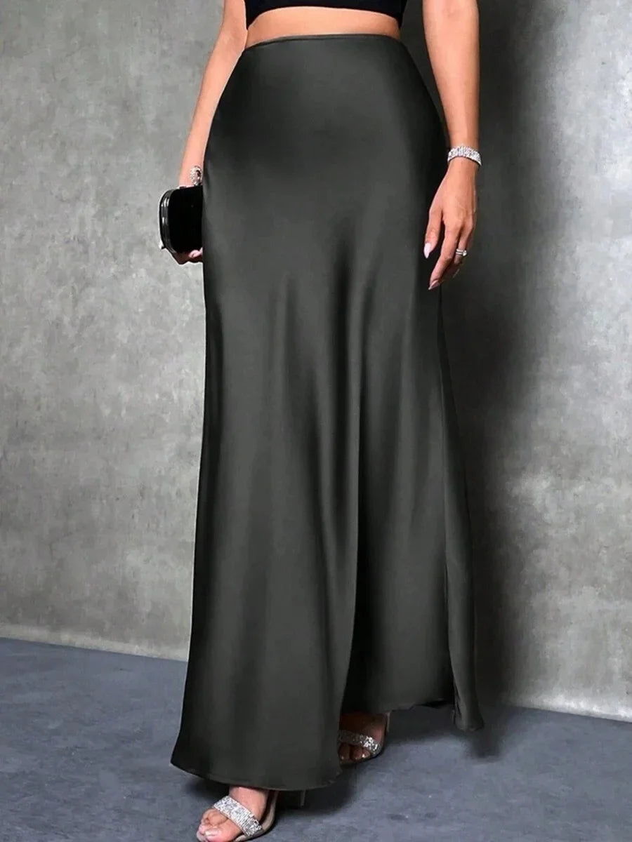Velvet A-Line Long Winter Dress