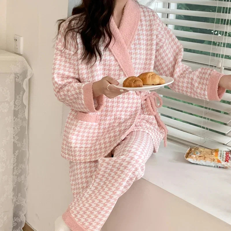 Cotton Padded Maternity Sleepwear Set
