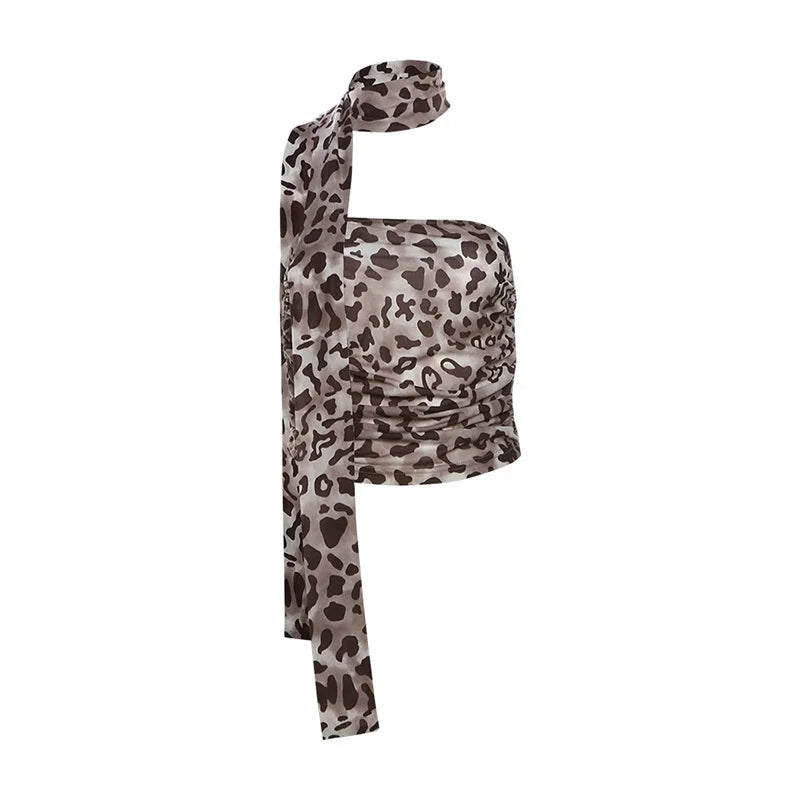 Women’s Leopard Print Tulle Tank Top