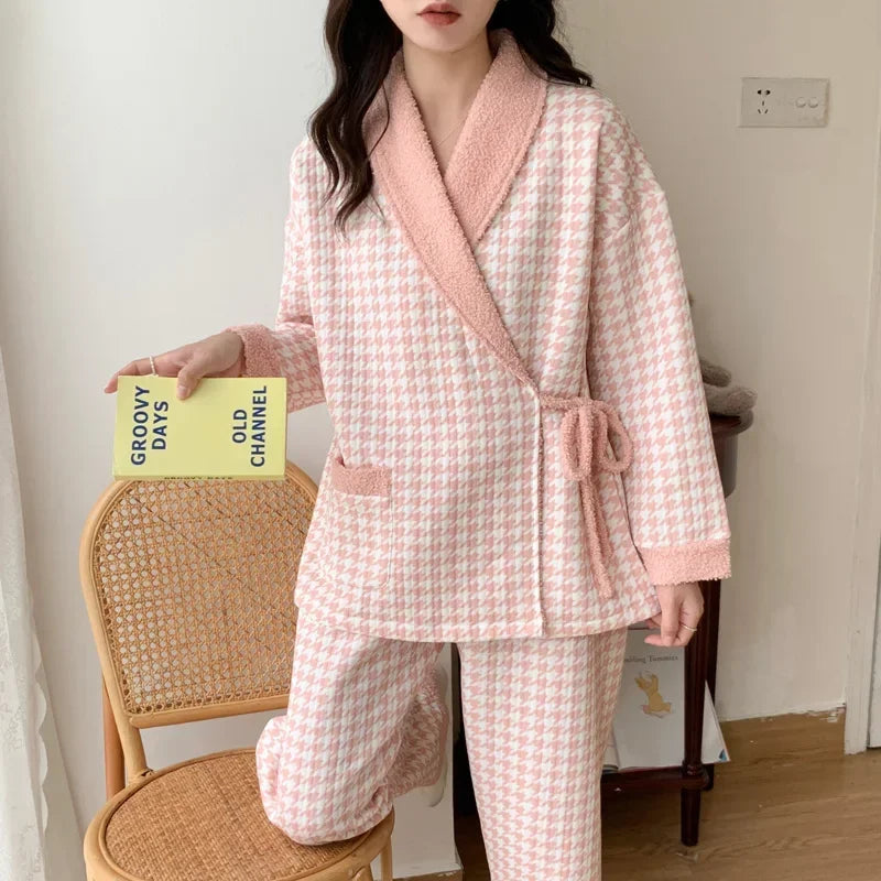 Cotton Padded Maternity Sleepwear Set