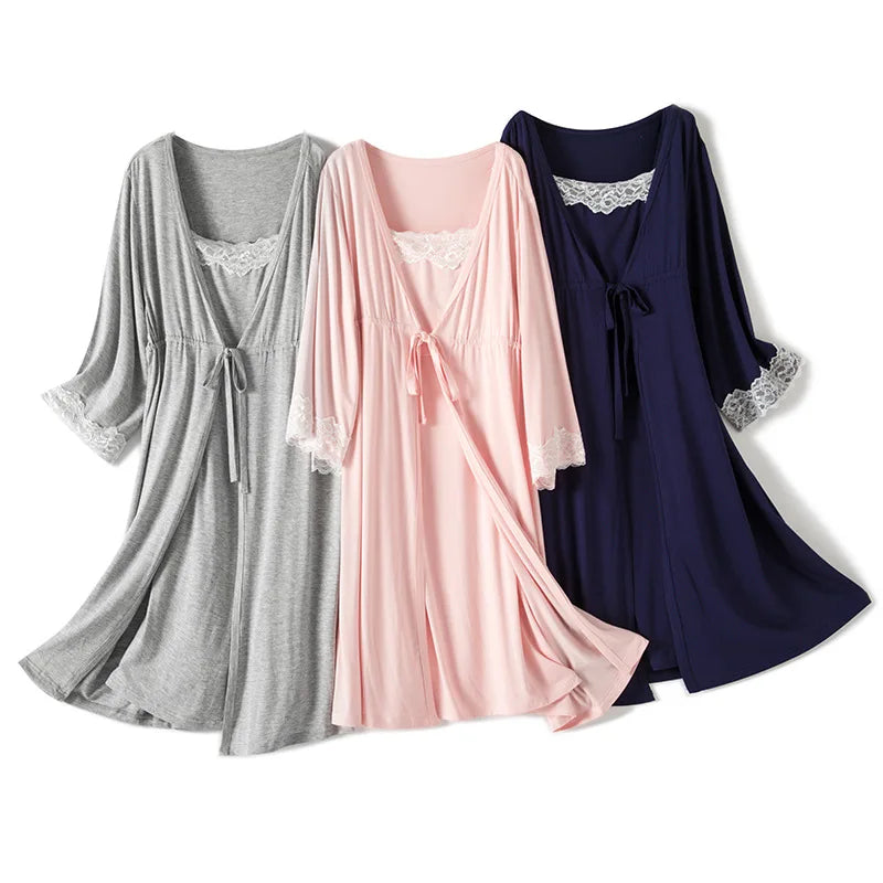 2PCS Maternity Nursing Pajama Set