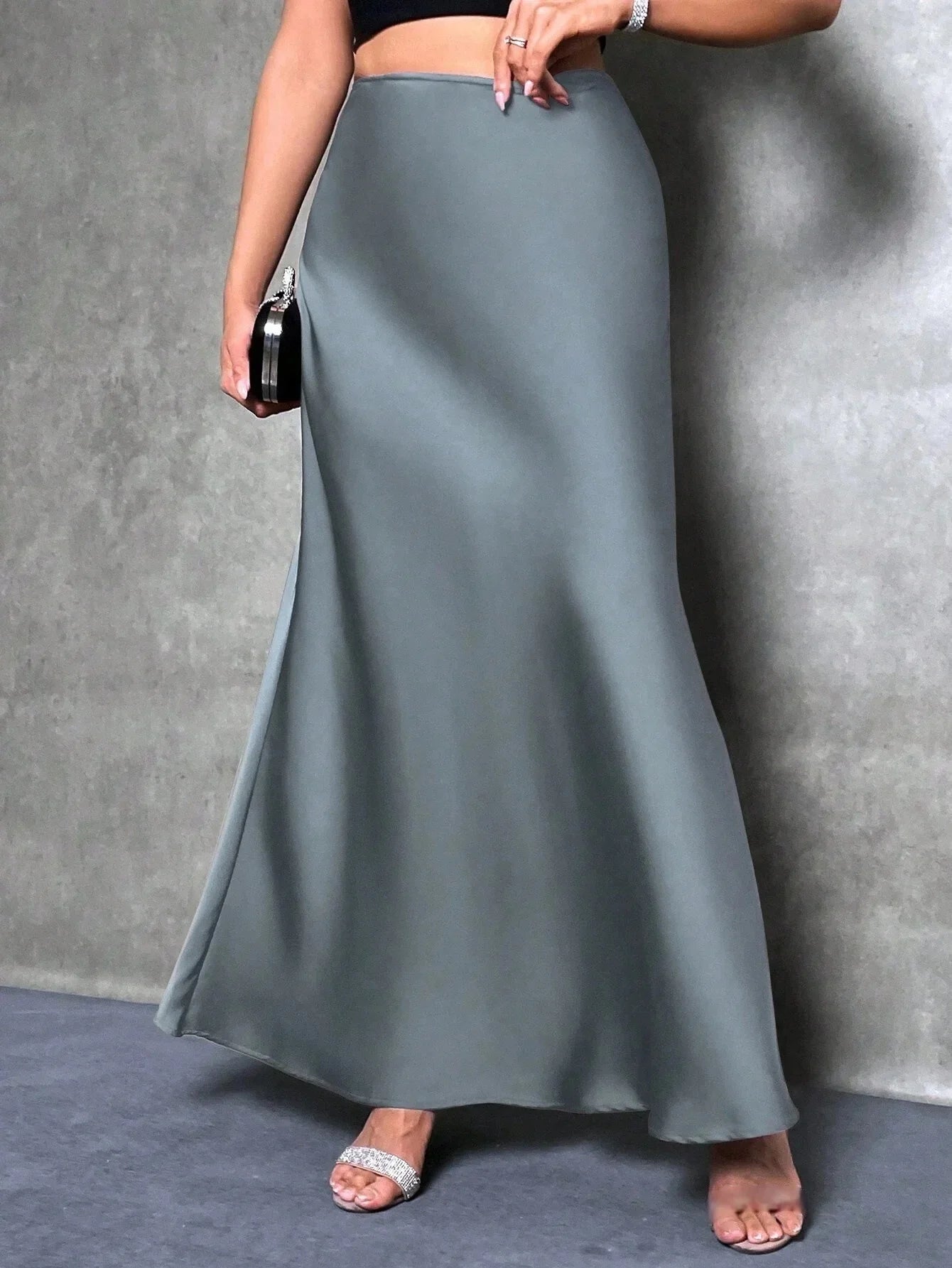 Velvet A-Line Long Winter Dress