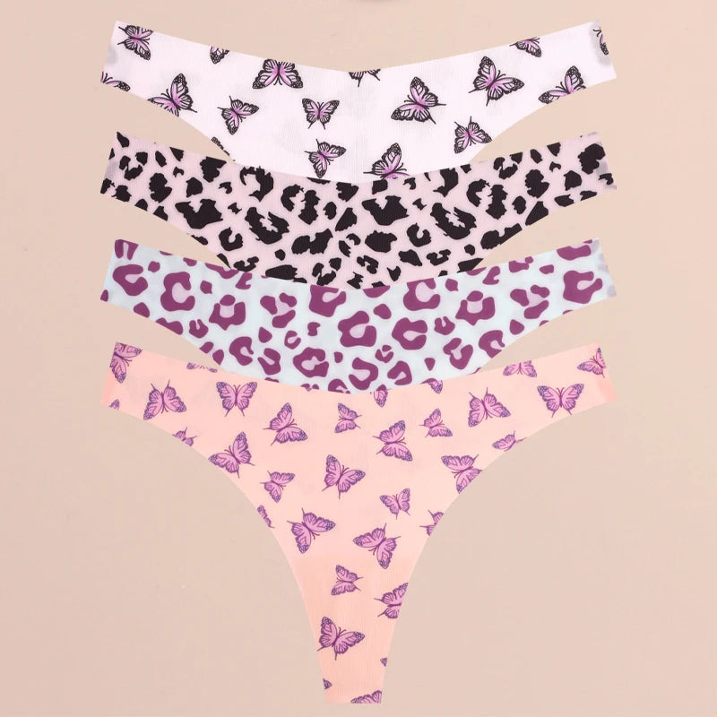 4-Piece Ultra Soft Seamless Thong Set