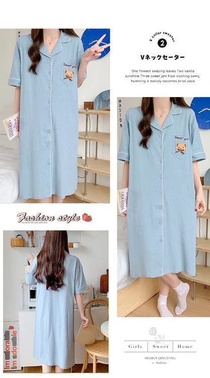 Nursing Nightgown – Postpartum Loungewear Dress