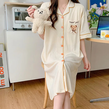 Nursing Nightgown – Postpartum Loungewear Dress