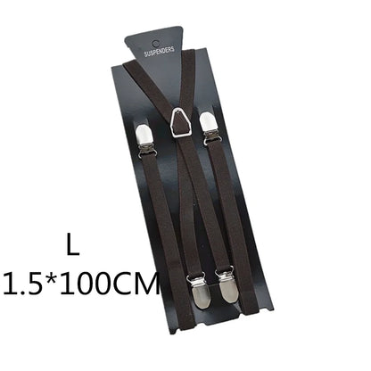 4 Clips Adjustable Elastic Suspenders