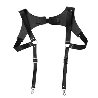 Men’s PU Leather H-Back Suspenders