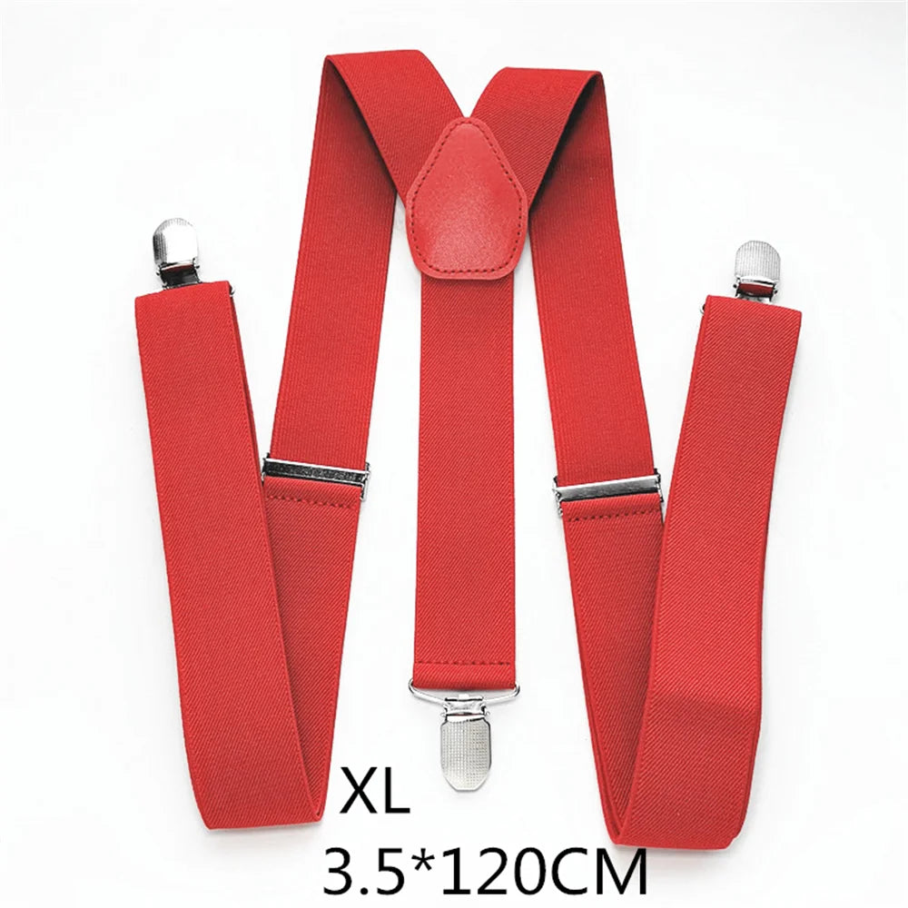 Men Plus Size Y-Back Suspenders