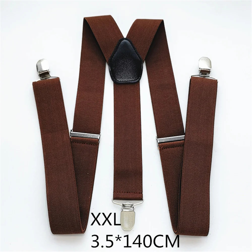 Men Plus Size Y-Back Suspenders