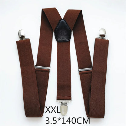 Men Plus Size Y-Back Suspenders