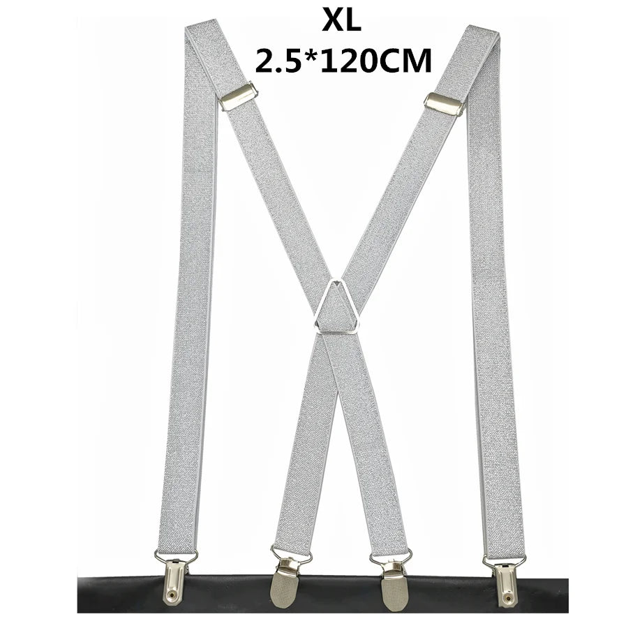 Gold & Silver Family Adjustable Suspender
