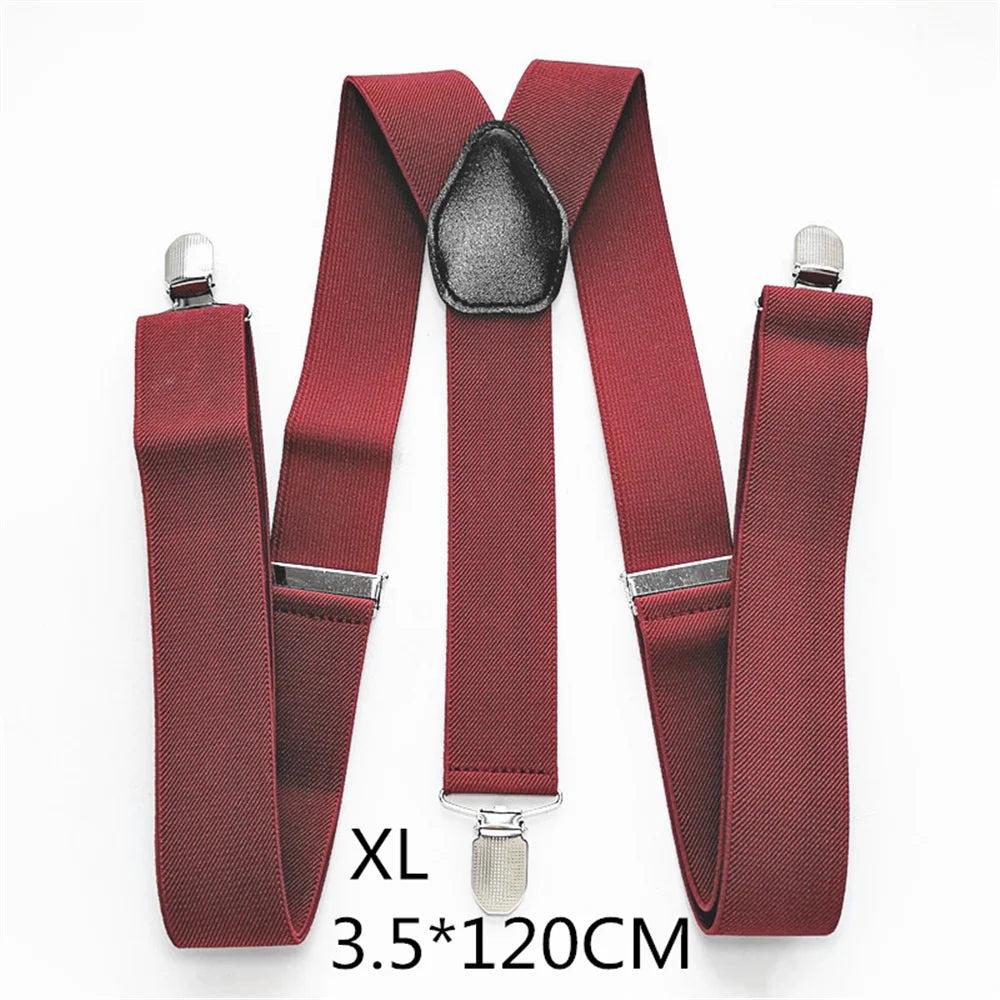 Men Plus Size Y-Back Suspenders
