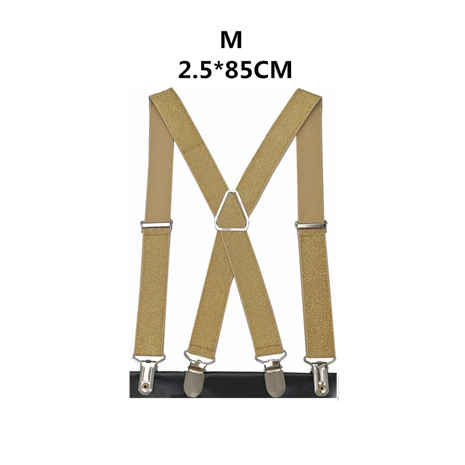 Gold & Silver Family Adjustable Suspender