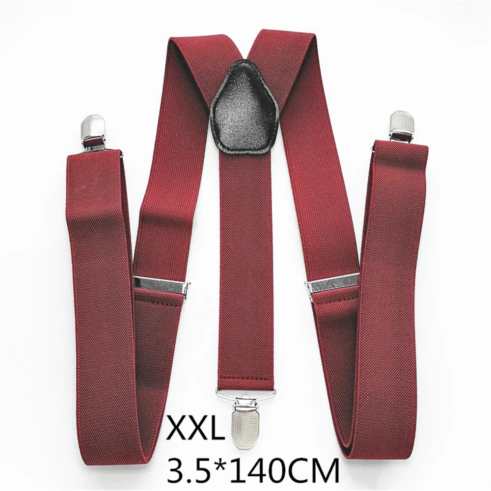 Men Plus Size Y-Back Suspenders