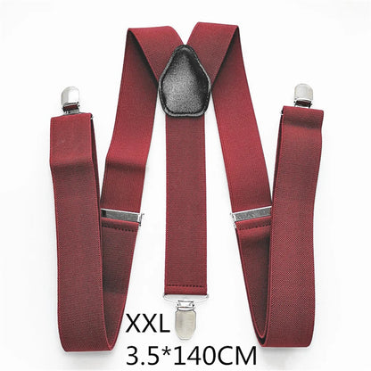 Men Plus Size Y-Back Suspenders