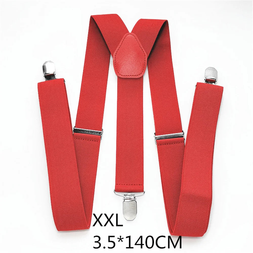 Men Plus Size Y-Back Suspenders