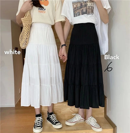 Vintage High Waist Chiffon Skirt