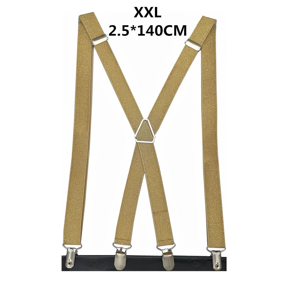 Gold & Silver Family Adjustable Suspender