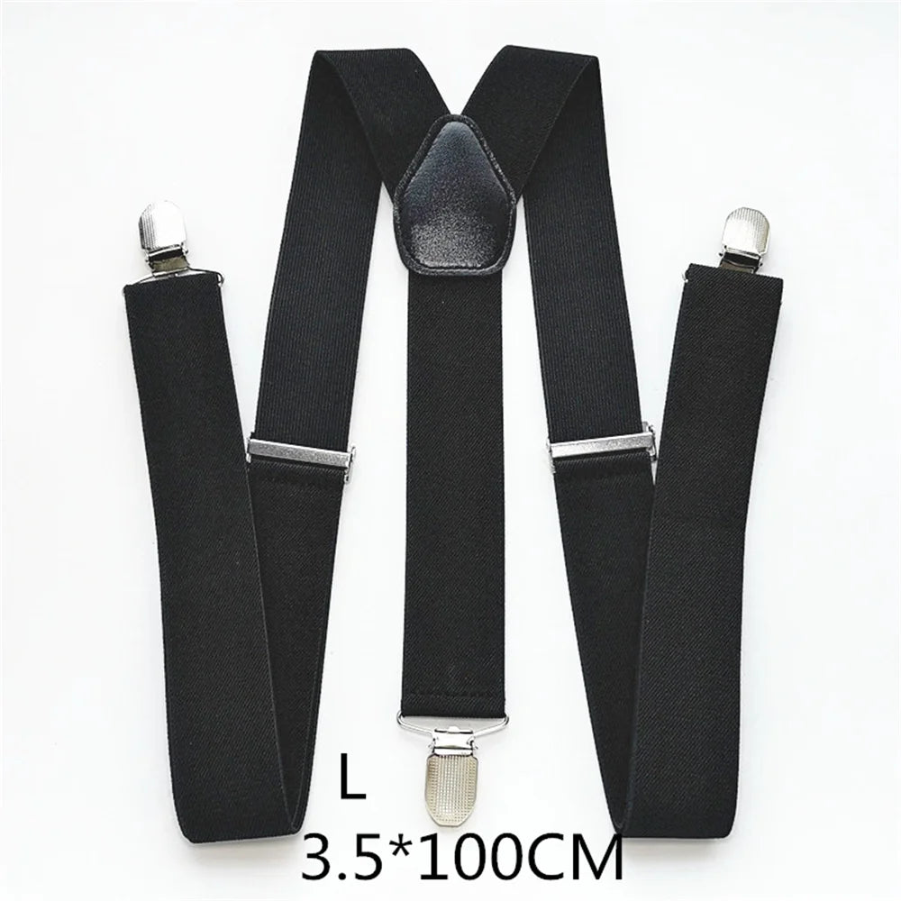 Men Plus Size Y-Back Suspenders