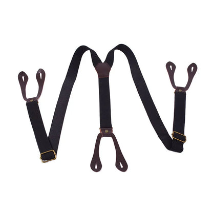 Fashionable Button Strap Striped