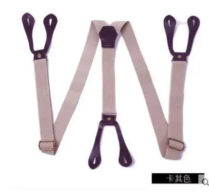 Fashionable Button Strap Striped
