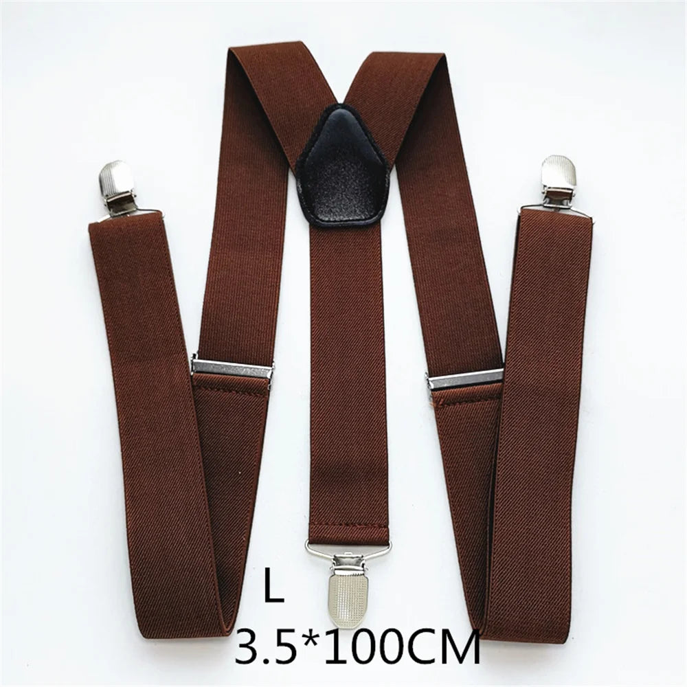 Men Plus Size Y-Back Suspenders