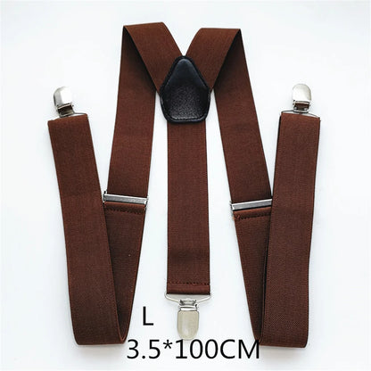 Men Plus Size Y-Back Suspenders