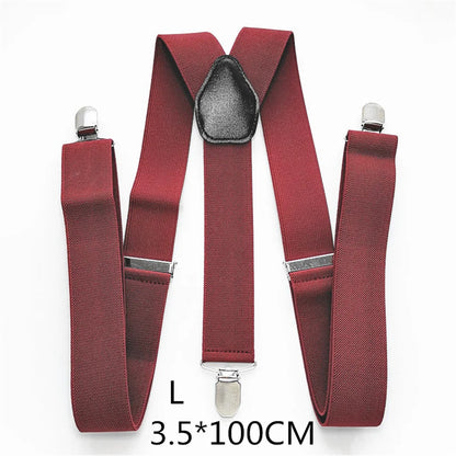 Men Plus Size Y-Back Suspenders