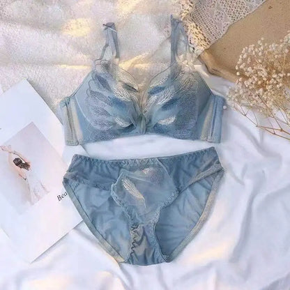 Sexy Lace Adjustable Wireless Bra Set