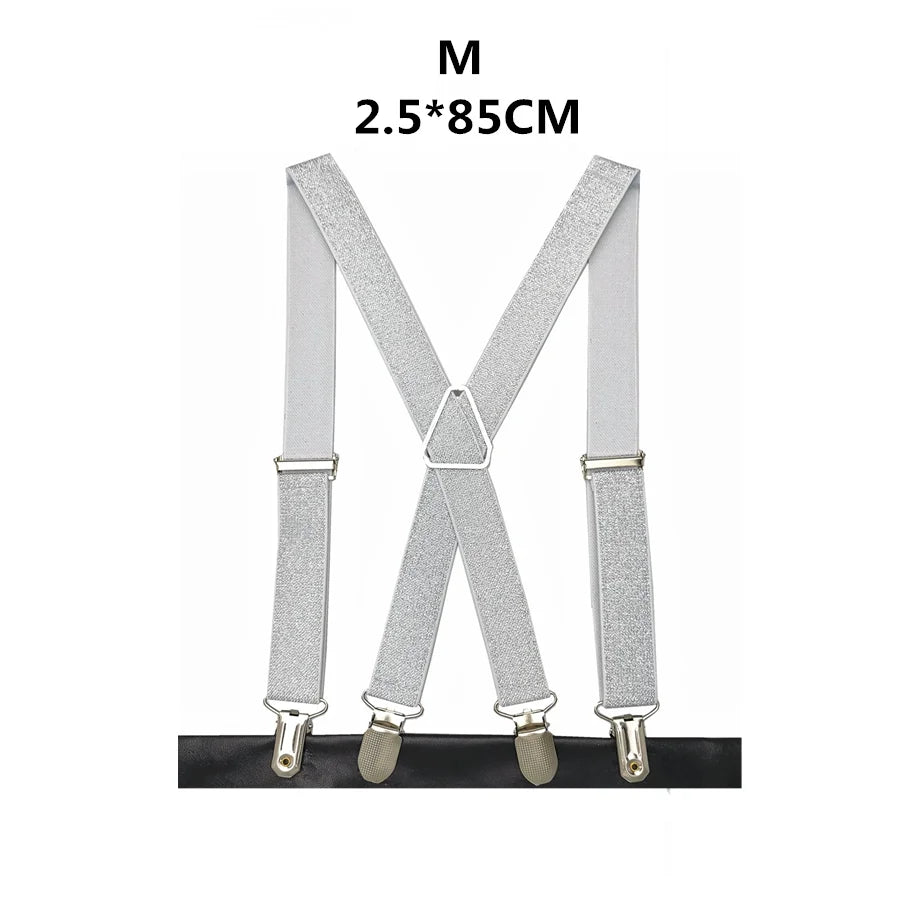 Gold & Silver Family Adjustable Suspender