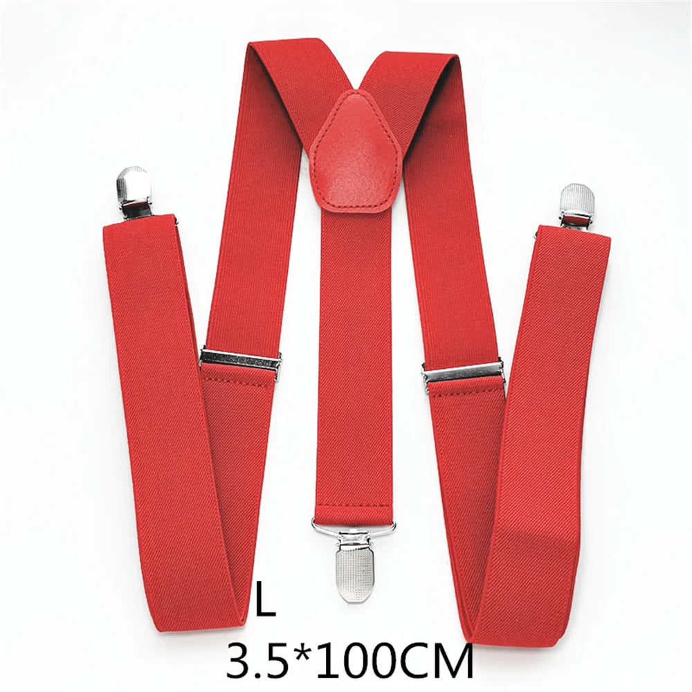 Men Plus Size Y-Back Suspenders