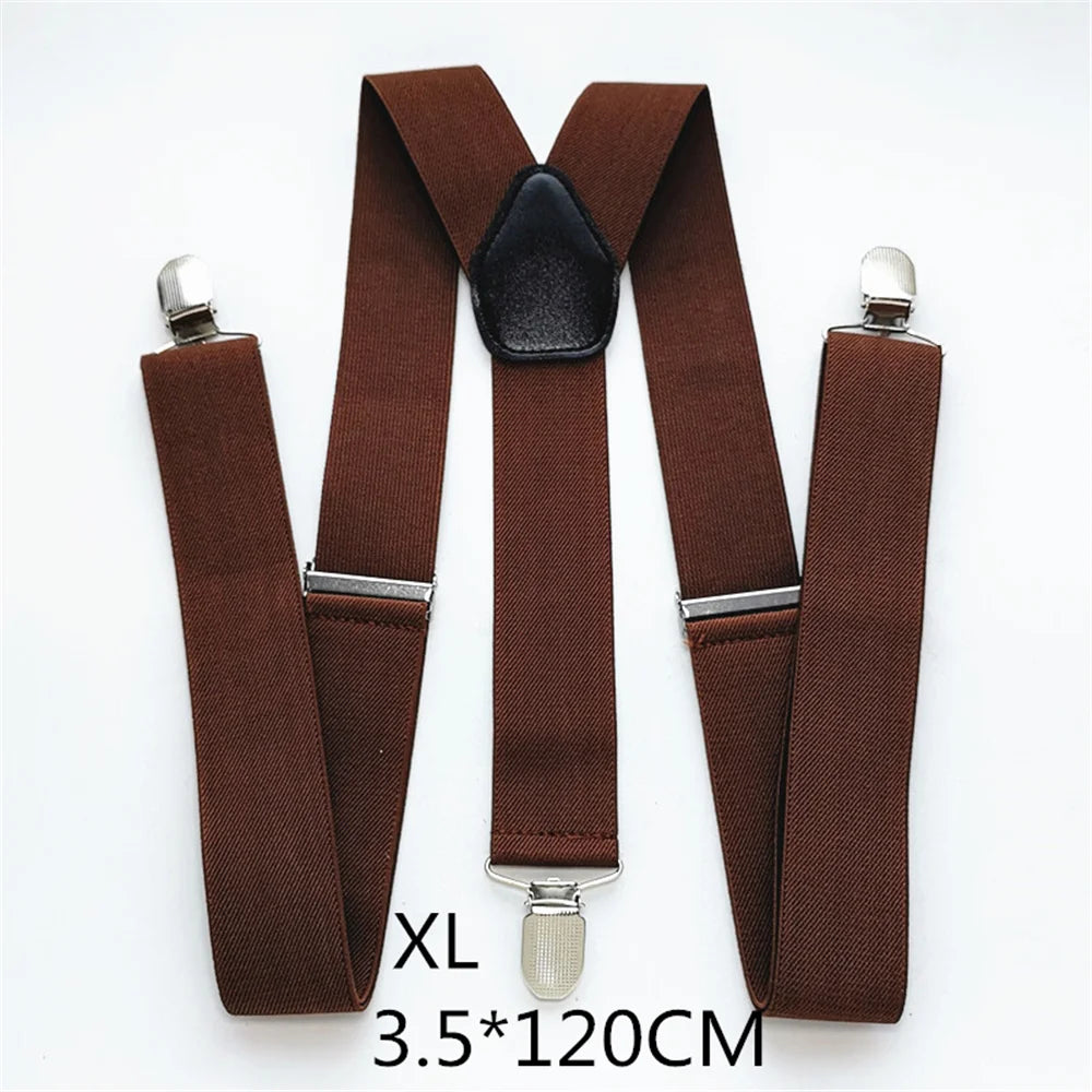 Men Plus Size Y-Back Suspenders