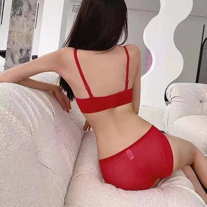 Sexy Lace Adjustable Wireless Bra Set