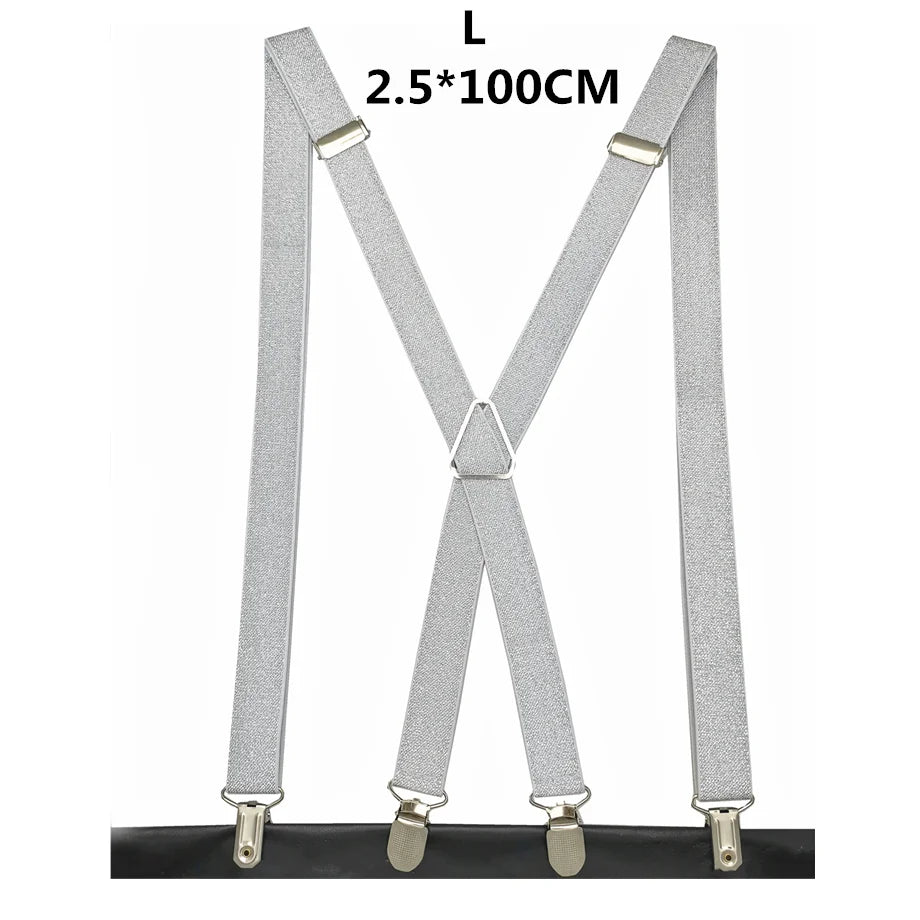 Gold & Silver Family Adjustable Suspender