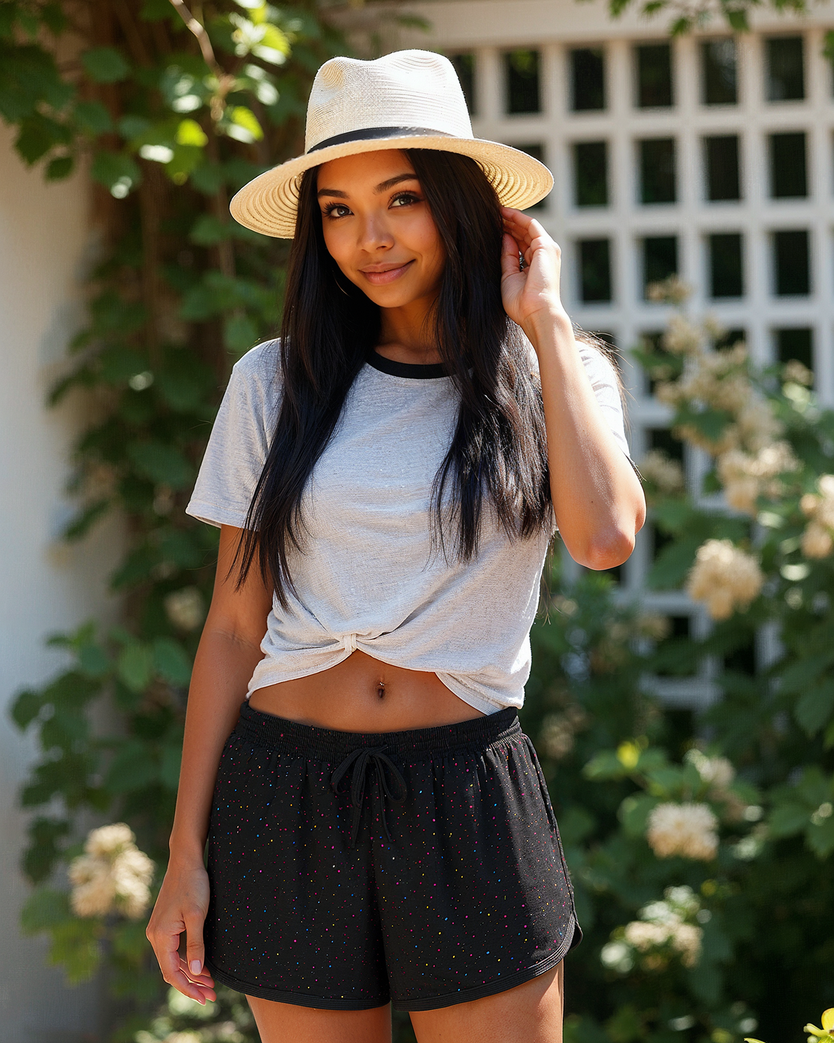 Midnight Splatter Lounge Shorts-3