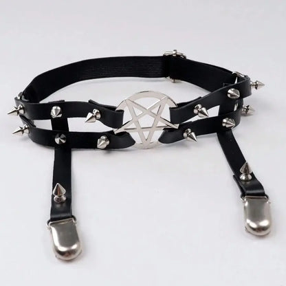 Women’s Punk Rivet Garter Belt