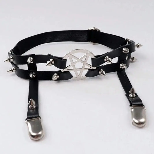 Women’s Punk Rivet Garter Belt
