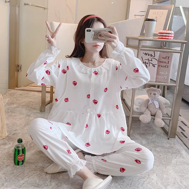 2-Piece Maternity Nursing Pajama Set