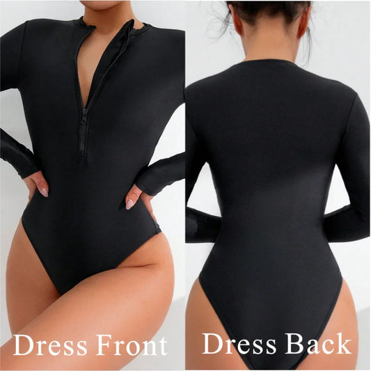 Women’s Solid Color One-Piece Swimsuit