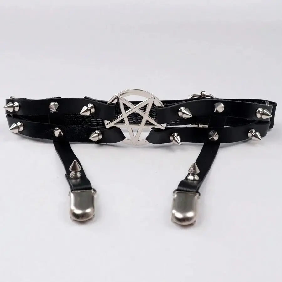 Women’s Punk Rivet Garter Belt